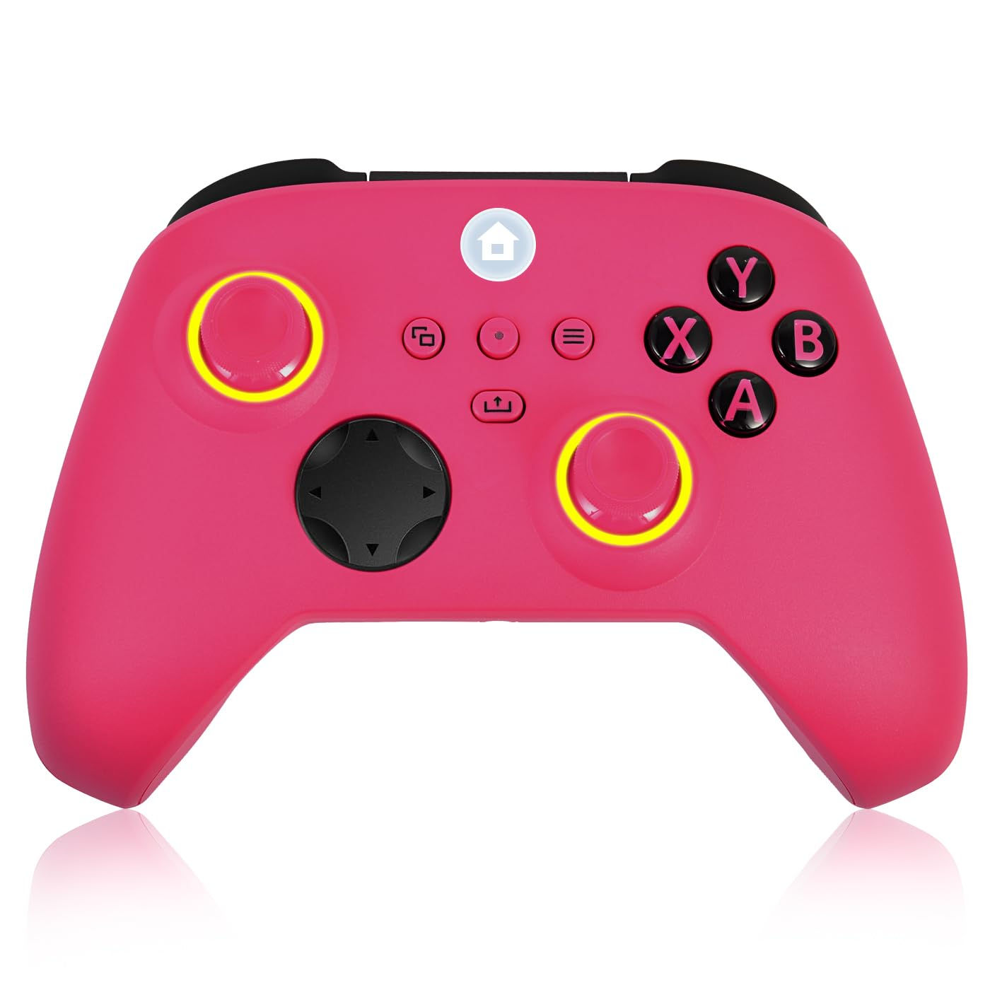 Xbox One Wireless Controller with RGB LED, 2.4GHz, 800mAh Battery, Deep Pink