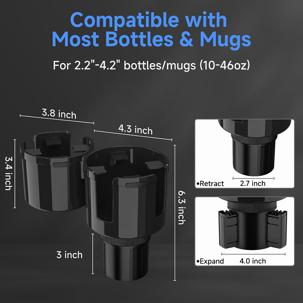 Thumbnail: DYLEN Car Cup Holder Expander, Adapter Extender for with Expandable Fits Yeti,
