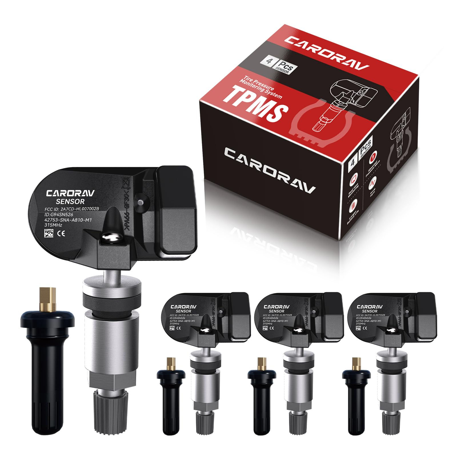 4PCS Tire Pressure Sensor with Honda Fit Monitoring System TPMS Civic CR-Z
