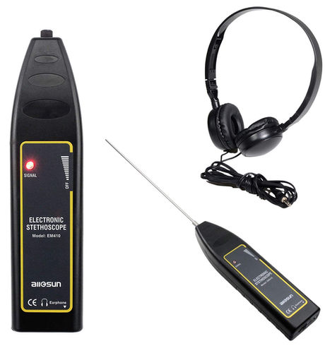 allsun Pro Ultrasonic Leak Detector & Sensitivity Industrial Stethoscope,High