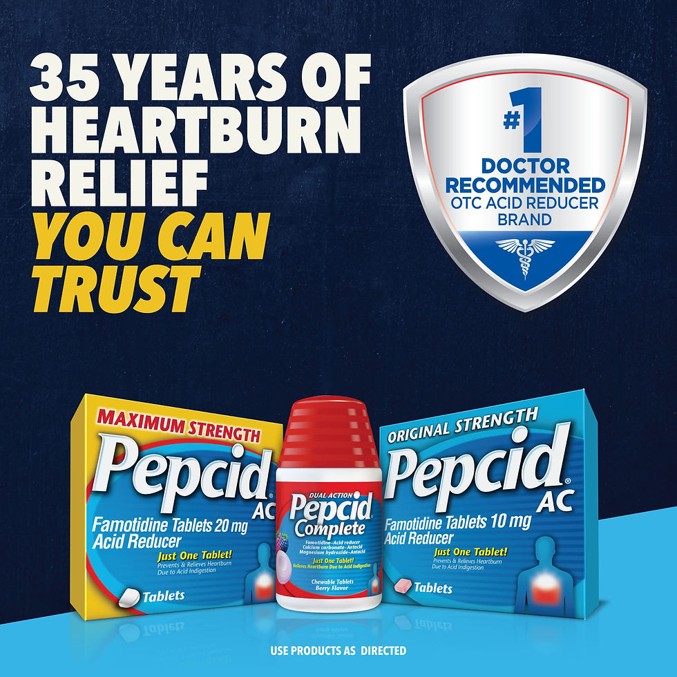 Thumbnail: Pepcid AC Heartburn Relief Tablets, OTC Prevents Maximum Strength Medicine