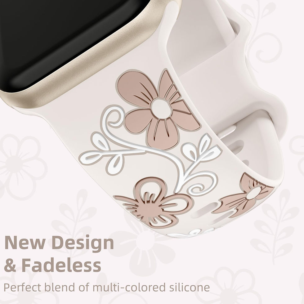 Thumbnail: Witzon Floral Band for Apple Watch 38mm-49mm, Silicone Flower Strap for iWatch
