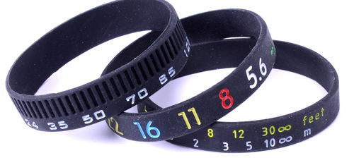 Photographer's Wristband Set Stop Lens Zoom Creep (Aperture+Focus+Focal Length)