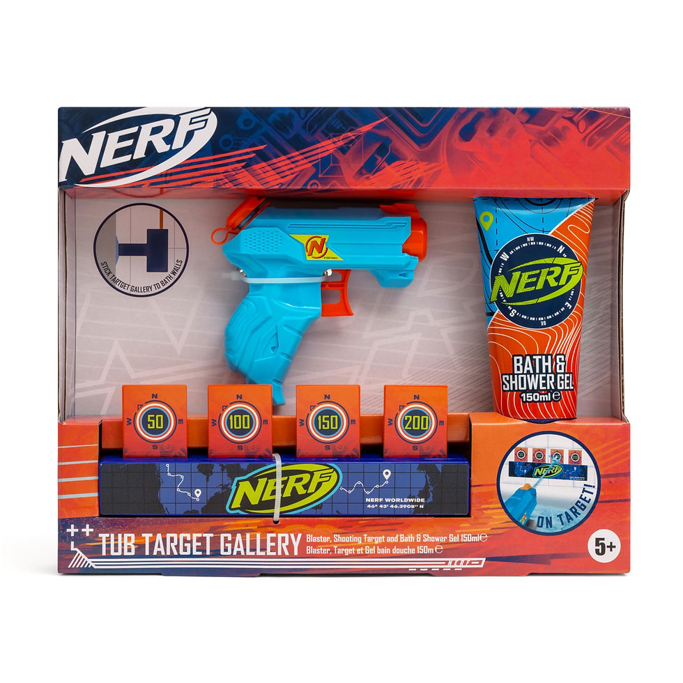 Thumbnail: Nerf Tub Target Gift Set | Blaster with Bath Gel 150ml & Target Gallery