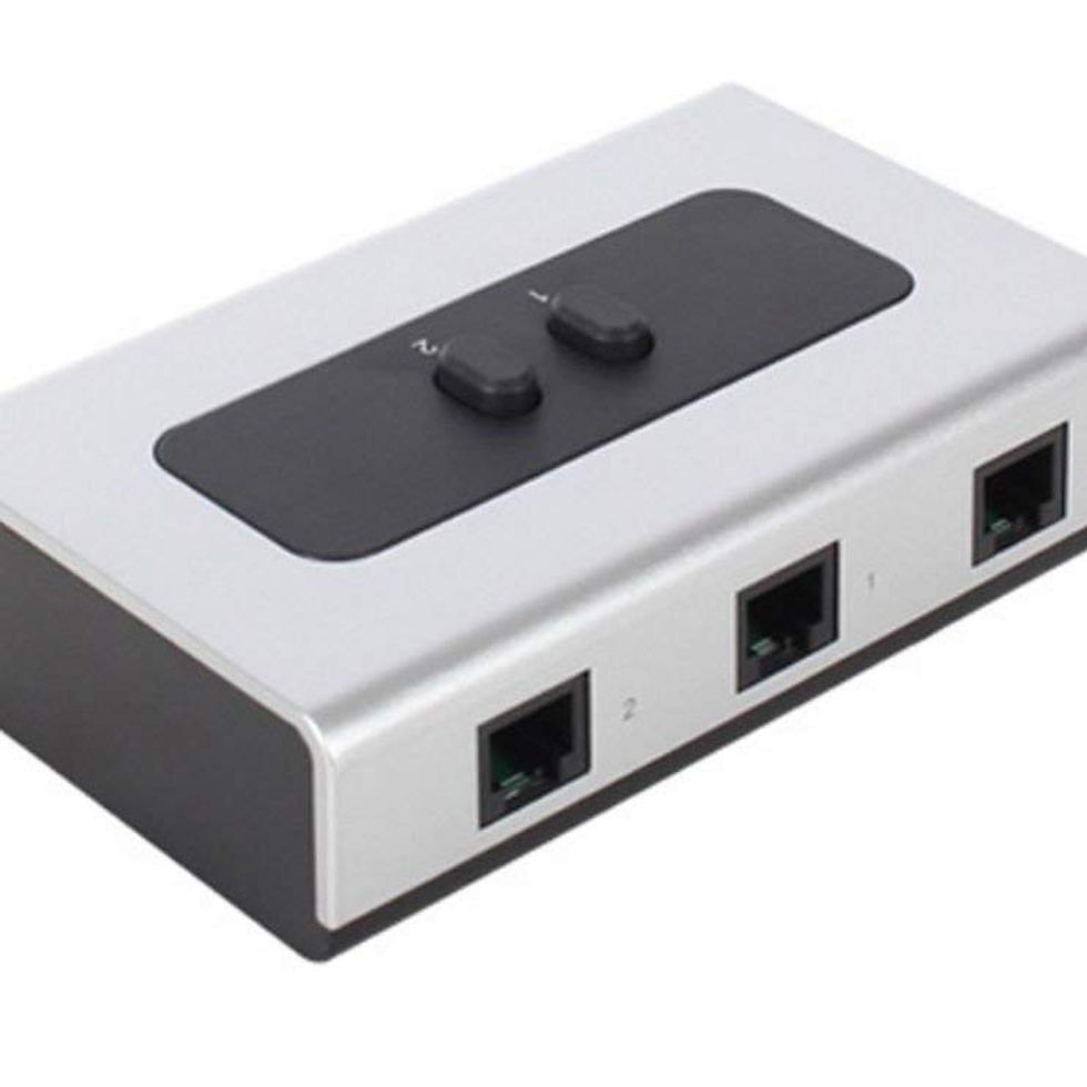 Thumbnail: 2PORT RJ11 RJ12 Manual Sharing Telephone Switch Box Phone selector