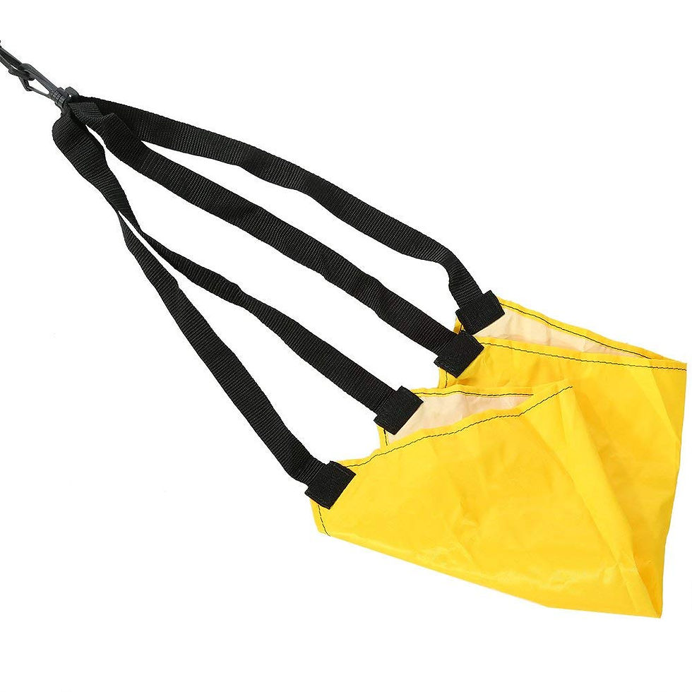 Thumbnail: Swim Parachute, Harness Belt with Parachute and Trainer Strength Elastic