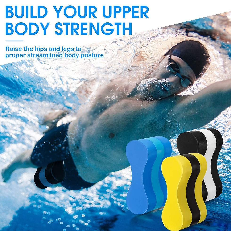 Thumbnail: 3Pcs Layer Pull Buoy Unisex Pool Aid 3 Swimming Swim EVA Pool Buoy Float