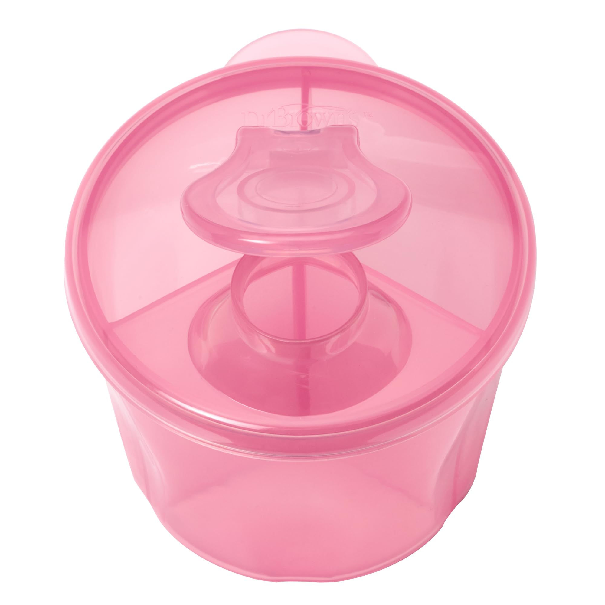 Dr. Brown's Baby Milk Powder Dispenser with Snap-On Lid, Pink