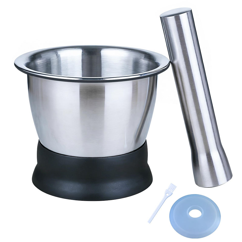 Thumbnail: Pill Crusher Powder, and Pestle Set for Pills, Solves Issues - Solid Steel, Fine