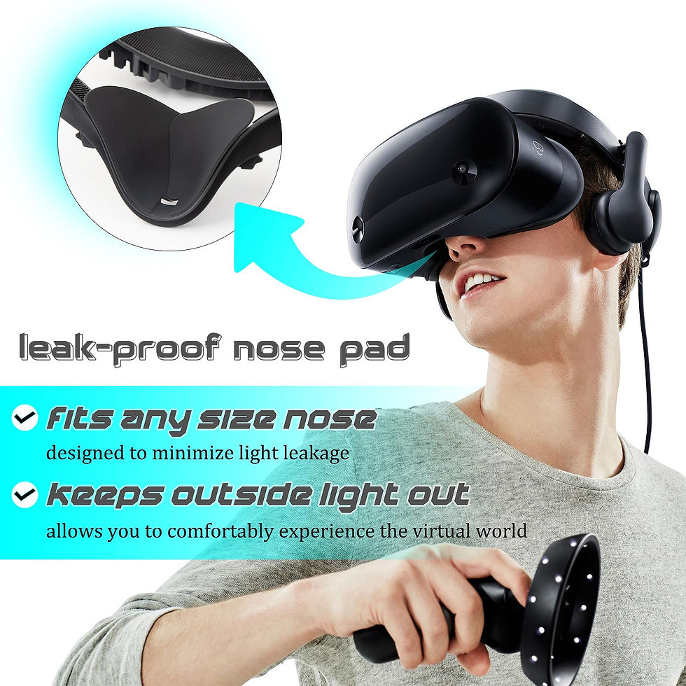 Thumbnail: VR Facial Interface Kit for Oculus Quest 2, Anti-Leak Nose Pad, Foam Covers