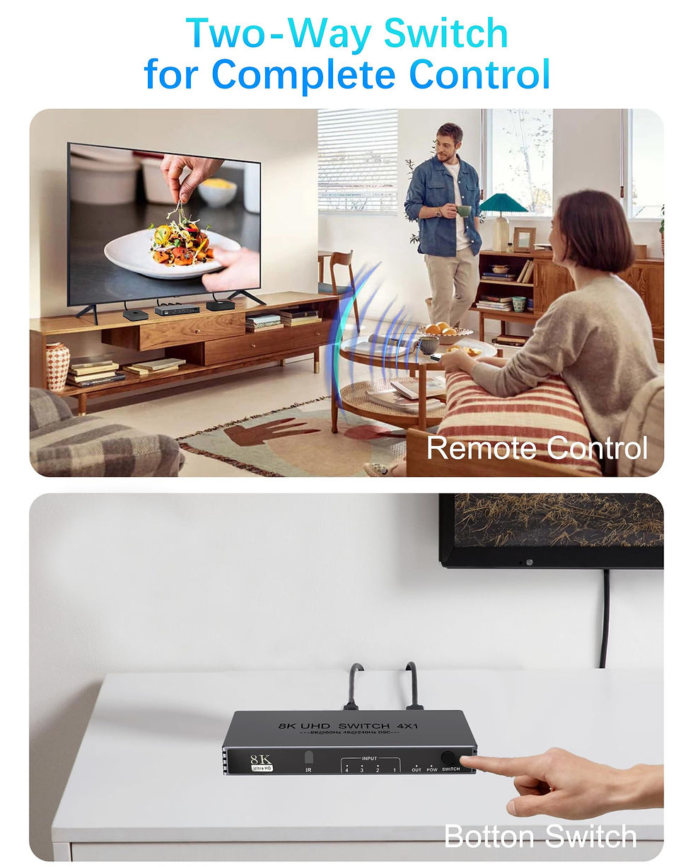Thumbnail: HDMI Switcher Out - New Switch with 4 in 1 Support for Xbox Roku Apple