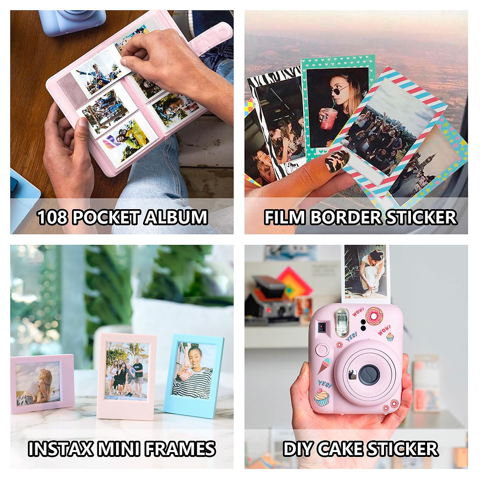 Thumbnail: Fujifilm Instax Mini 12/11 Camera Case with Shoulder Strap, Universal Pink Bag