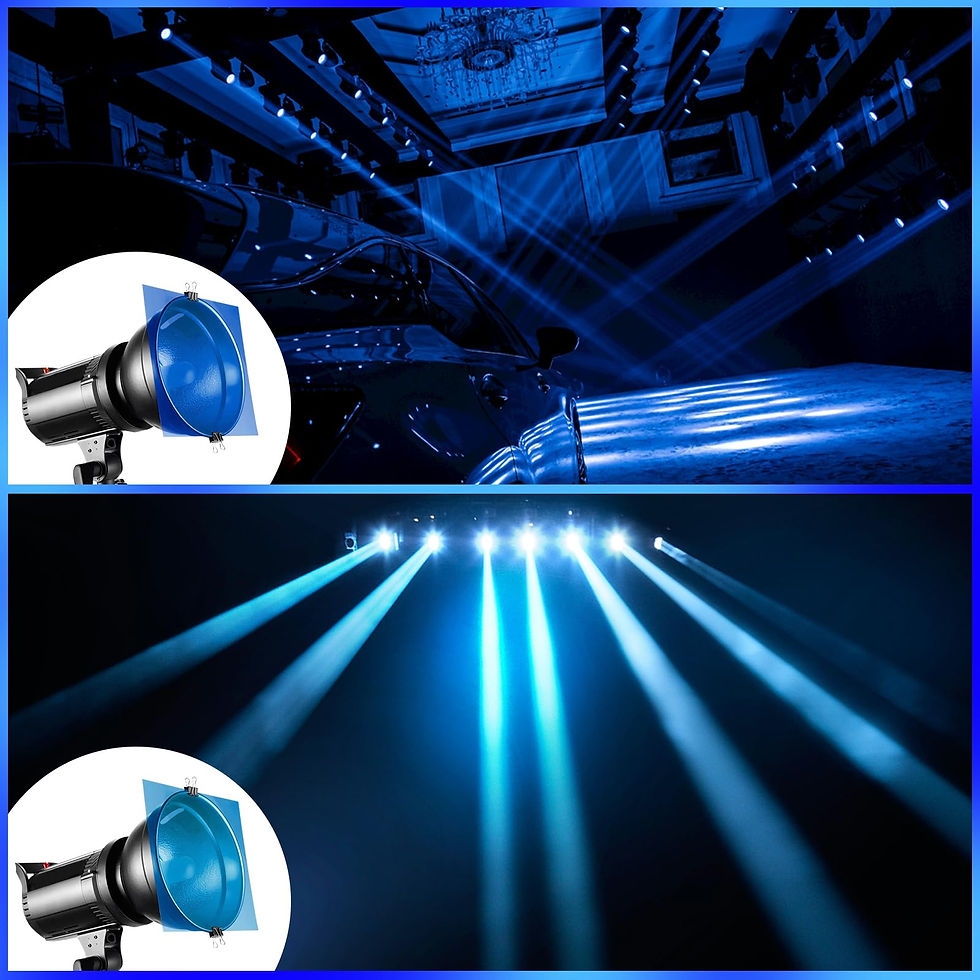 Thumbnail: Gel Light Filter, 10 Pcs Transparent Lighting Film, Blue Theme for Photography
