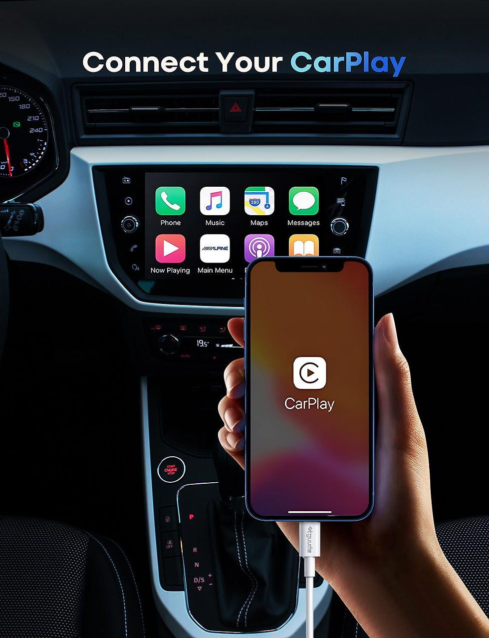 Thumbnail: etguuds CarPlay USB C Cable for iPhone 16/15, 3ft 2-Pack for Apple CarPlay