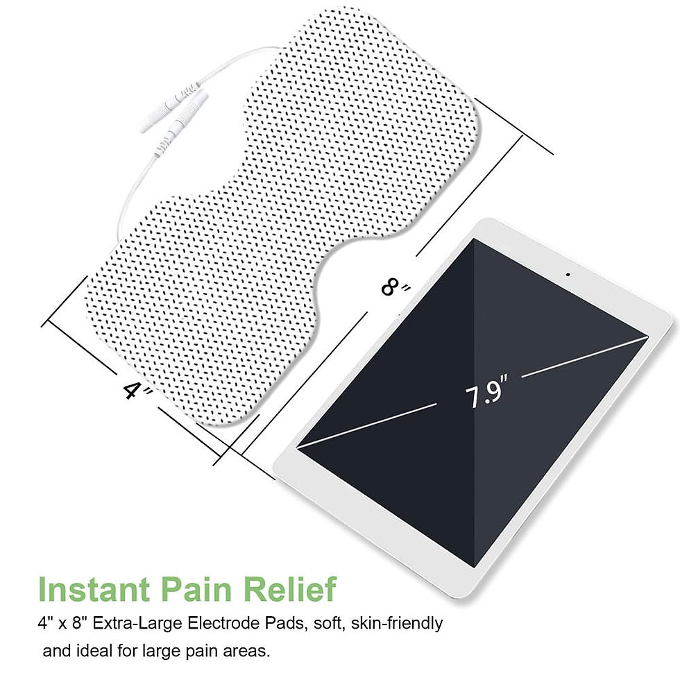 Thumbnail: Tens Unit Electrode Pads for Back Relief 4x8" Pain Large Extra Butterfly