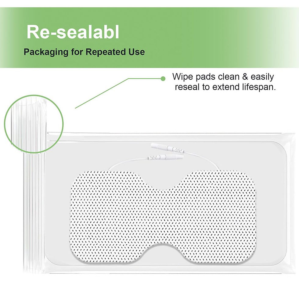 Thumbnail: Tens Unit Electrode Pads for Back Relief 4x8" Pain Large Extra Butterfly
