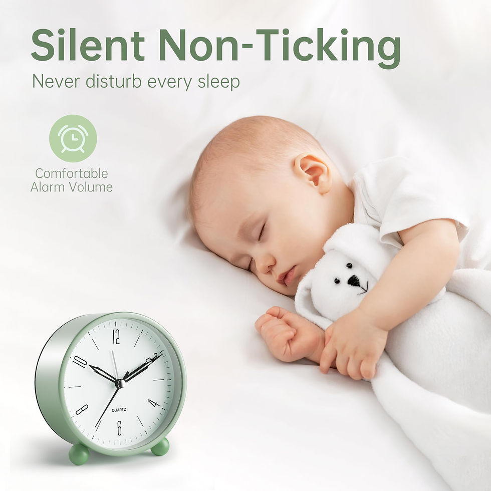 Thumbnail: Analog Clock, Super Silent Non Clock with Battery Operated, Old Fashioned Style