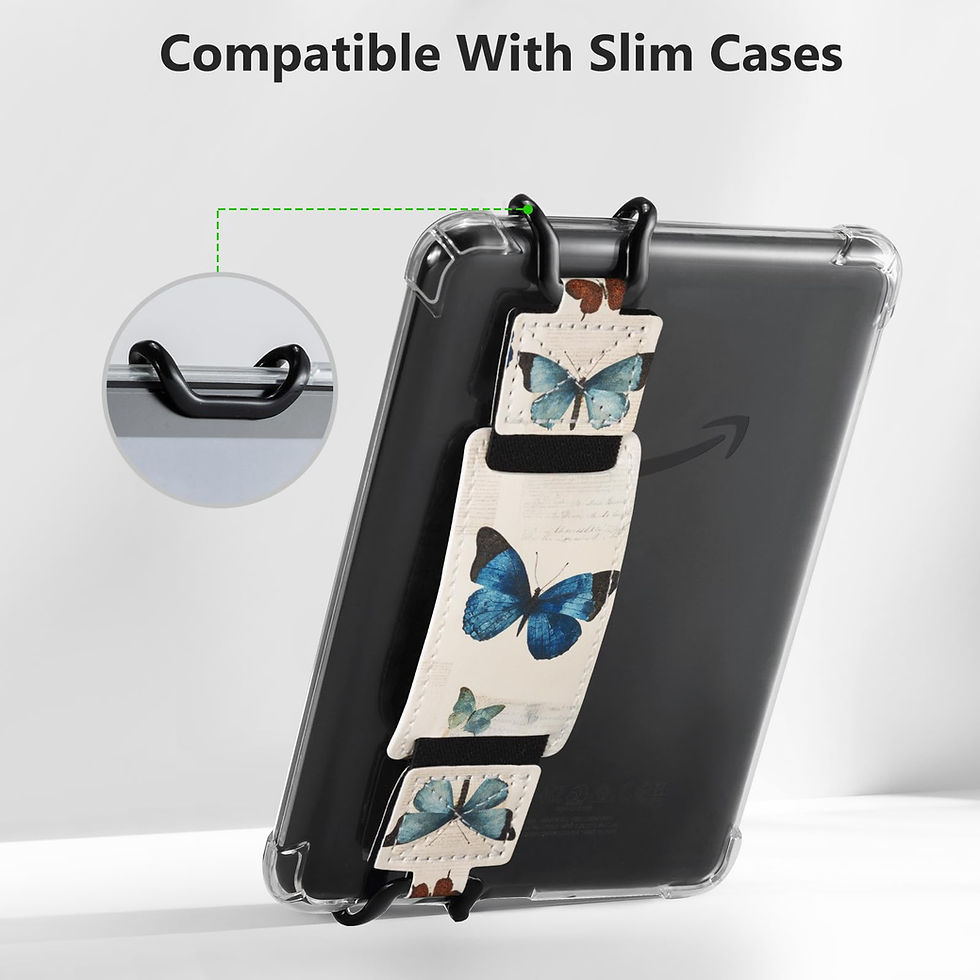 Thumbnail: CoBak Hand Strap for 6-7.5" Kindle/Tablets - Versatile High Elasticity Butterfly