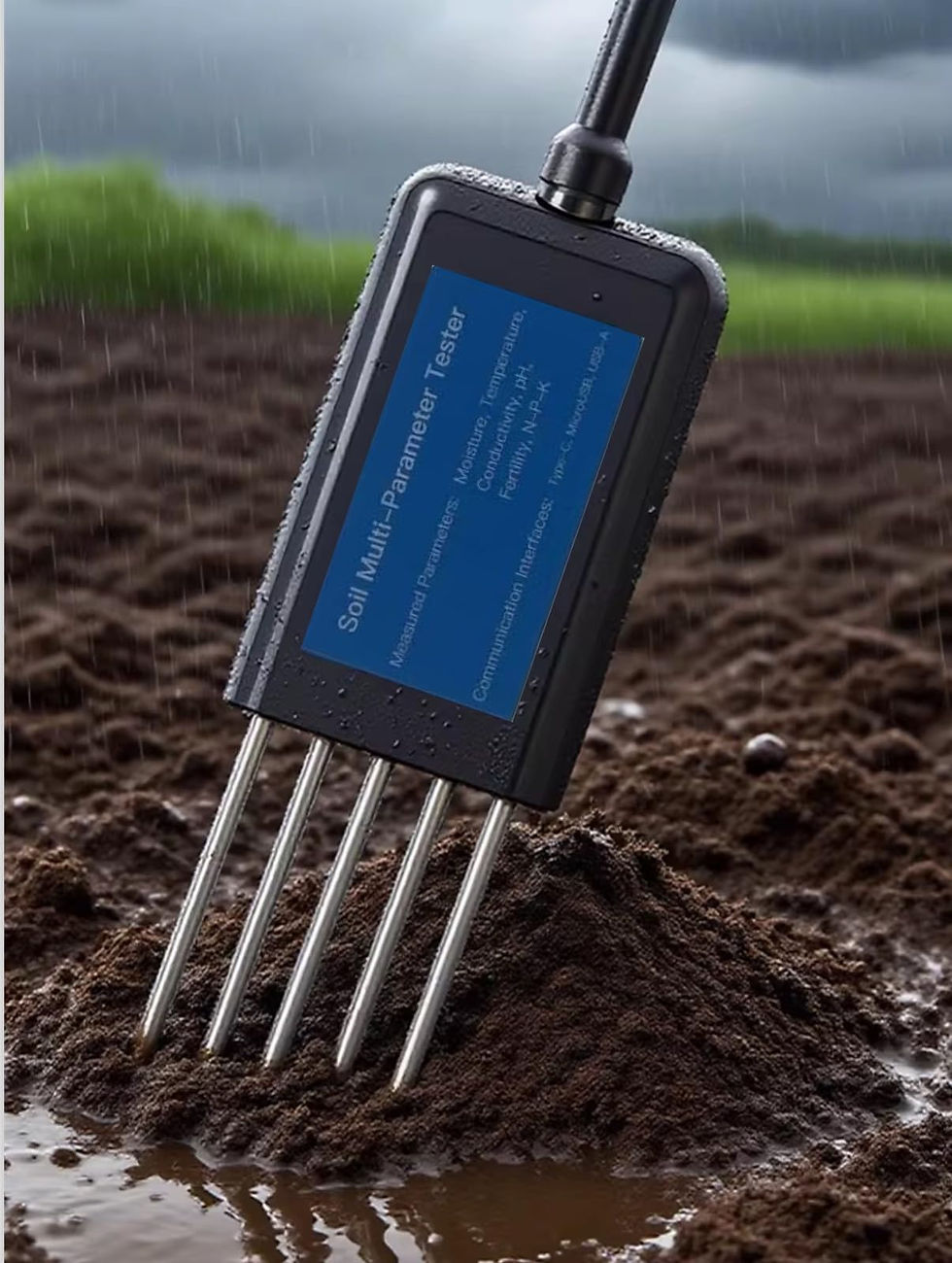 Thumbnail: 8 Soil Tester, Phosphorus, Npk Ph, in 1 Nitrogen, Nutrient Conductivity,