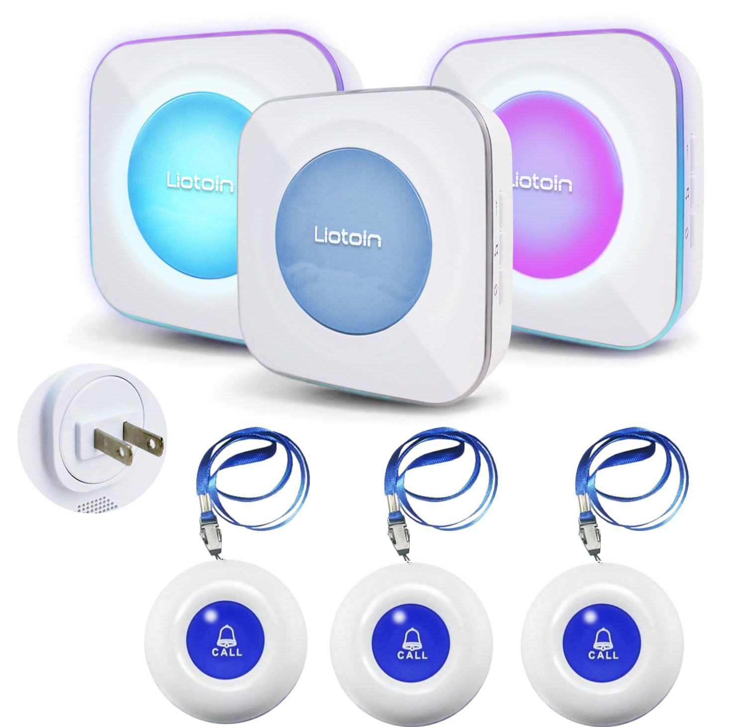 Wireless Call Button Nurse Alert Bell Caregiver Pagers System Call Alert