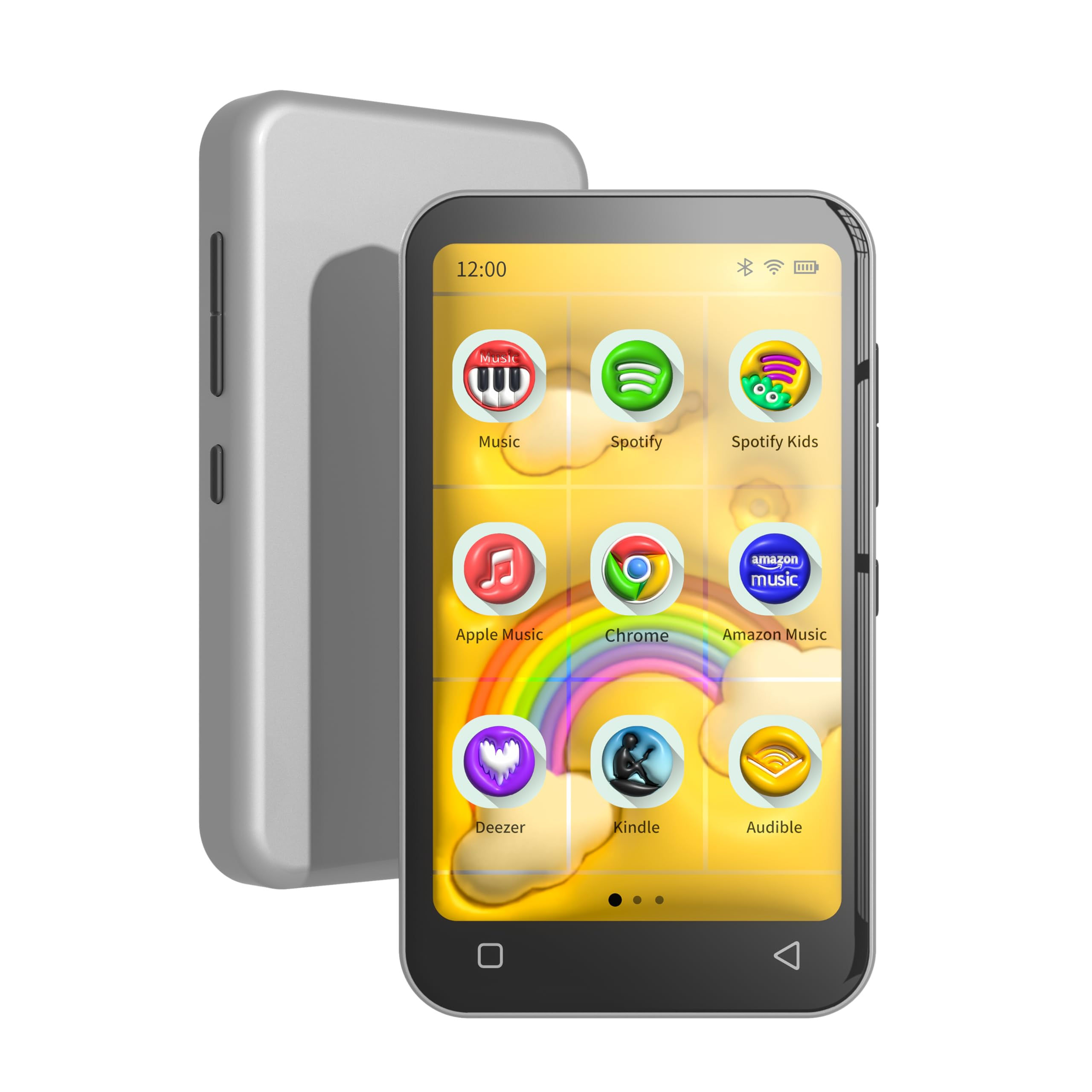 TIMMKOO 80GB MP3 Player for Kids with Bluetooth, WiFi, Spotify, Audible - Grey