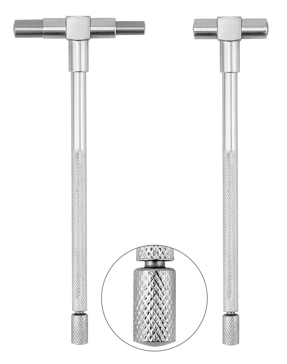 Thumbnail: QWORK Steel Bore - to and T Stainless Telescoping Gauge Bore Hole Telescopic
