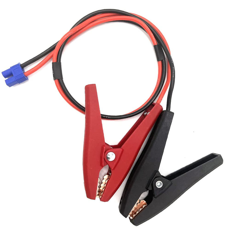 Thumbnail: EC3 Jump Starter Cable with Alligator Clips, 12V Car Battery Booster