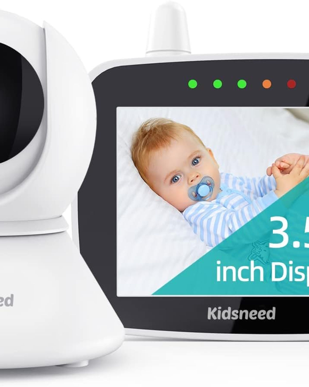 Kidsneed Video Baby Monitor with Camera and Audio, 35PTZ