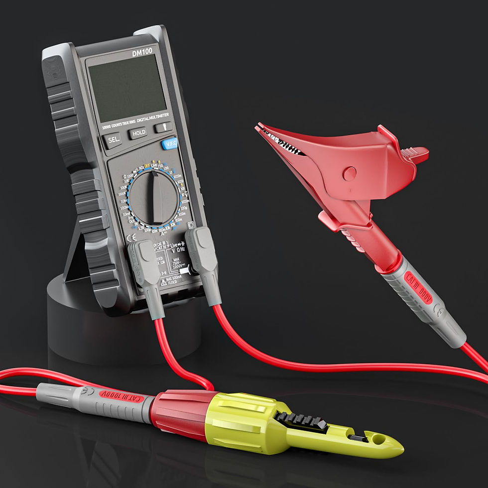 Thumbnail: Goupchn Test Leads Kit with Crocodile Clips, Wire Probes Clip for Multimeter