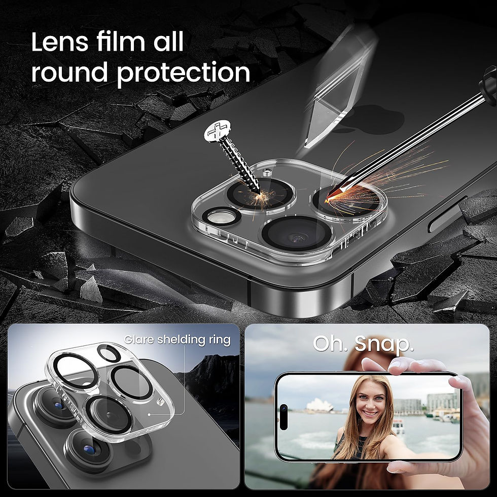 Thumbnail: MOHAVE iPhone 15 Pro Max Privacy Screen Protector, Anti-Spy, Tempered Glass