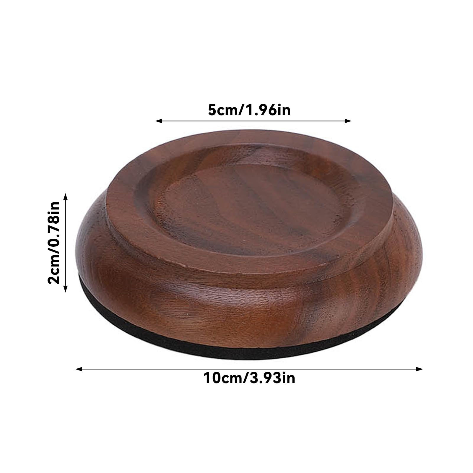 Grand Piano Caster Cups, Pcs Pads Walnut Wheels Feet Non-Slip & Anti-Noise Floor
