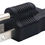 Thumbnail: NEMA 5-15P to C7 AC Adapter 2 Pack 15A 125V Black 3-Pole to 2-Prong Converter