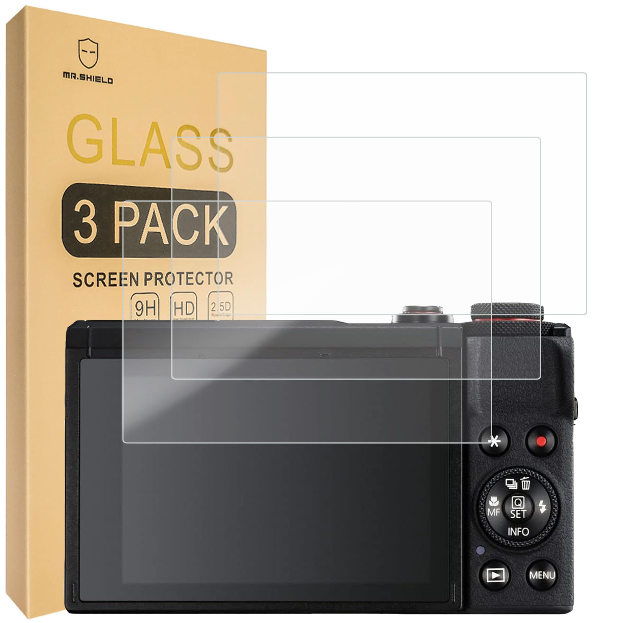Mr.Shield 3-Pack Tempered Glass Screen Protector for Canon G7 X Mark III