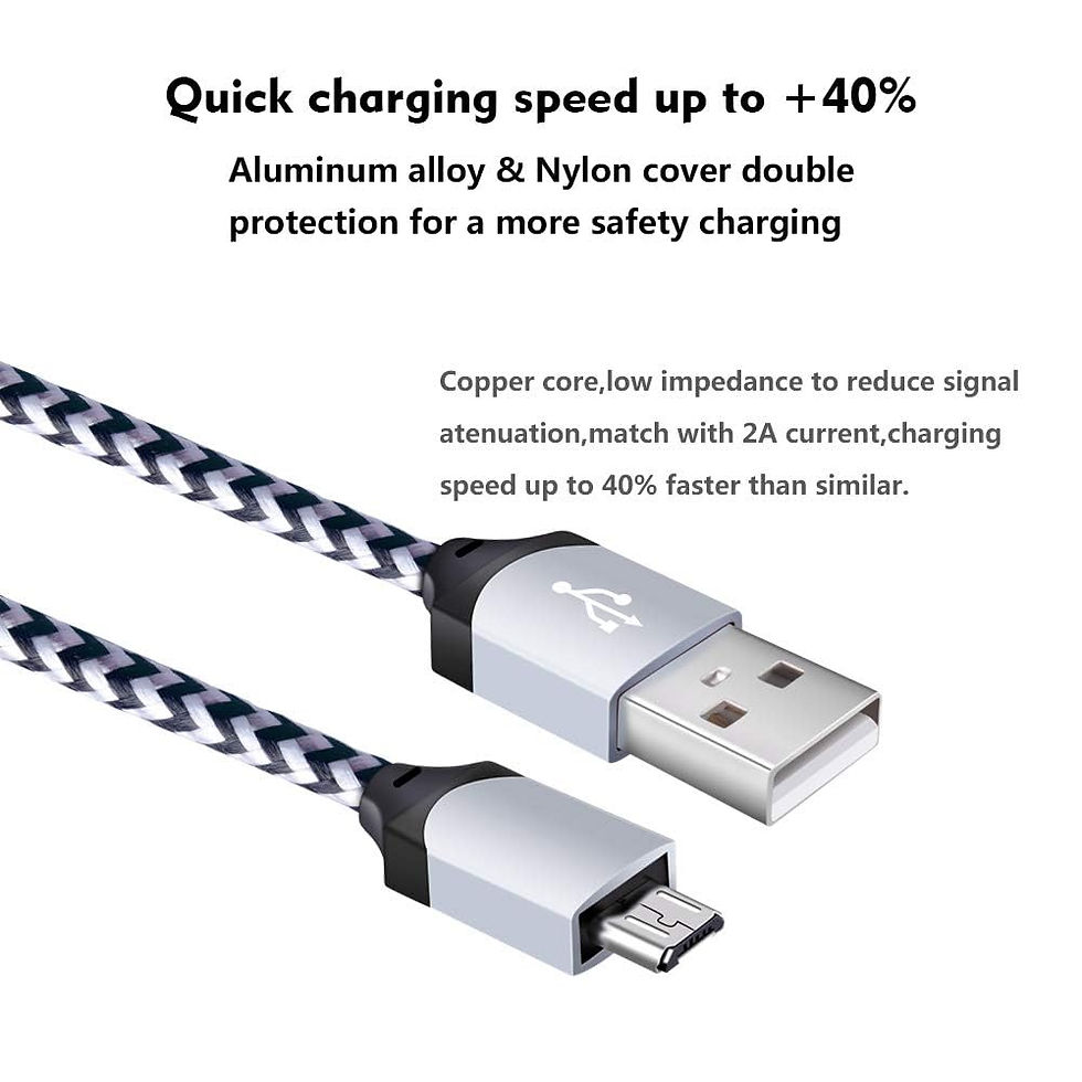 Thumbnail: USB Wall Charger, 4-Pack with Android Micro USB Cord for Samsung, LG, HTC, Moto