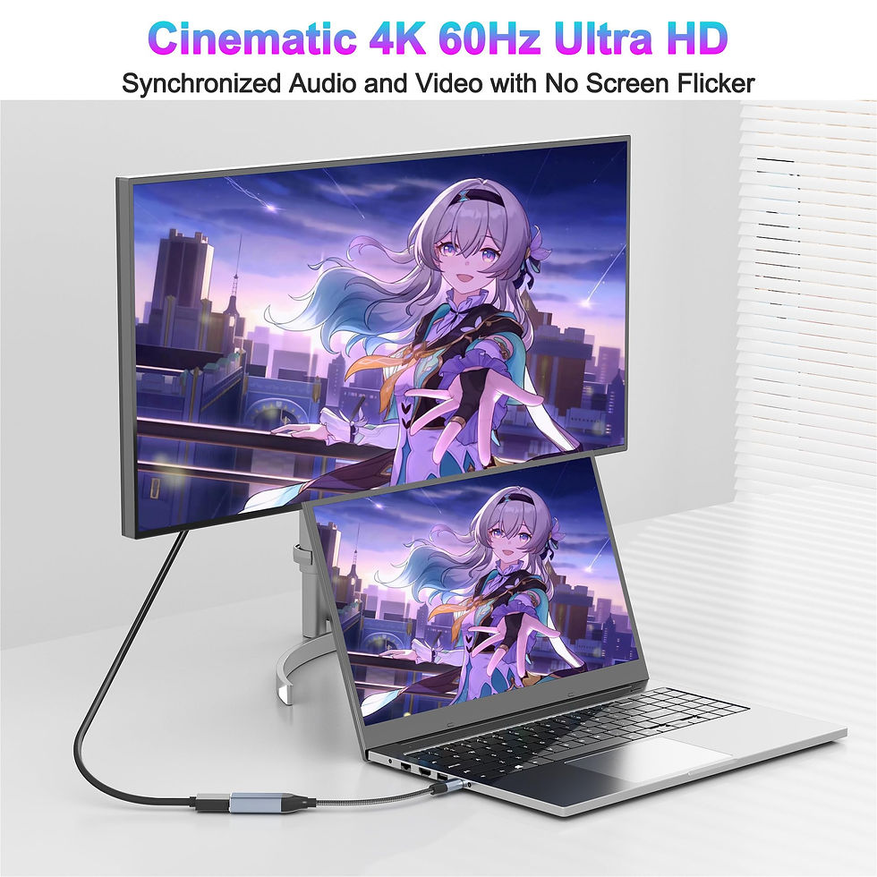 Thumbnail: USB C to HDMI Adapter, 4K for iPhone, MacBook Pro, Dell, Chromebook, Android