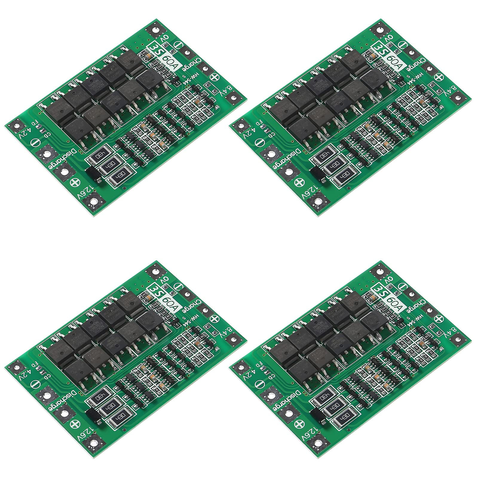 4PCS 3S 60A 11.1V Lithium Battery Charger PCB BMS Protection Board