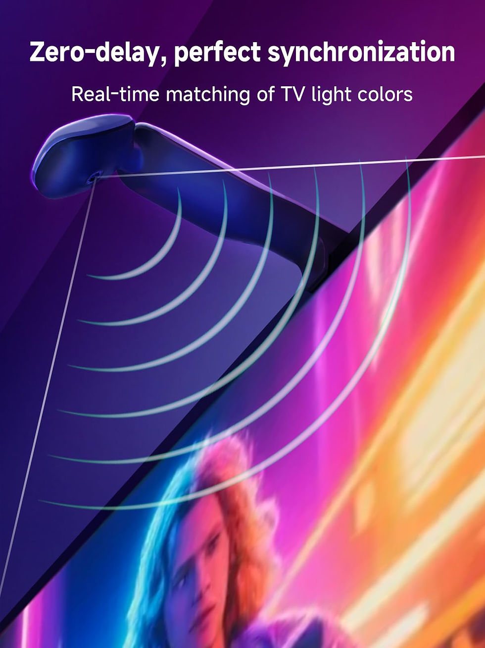 Thumbnail: GIPOYENT LED TV with That Backlights Camera, 13.7FT RGB for TV, Sync LED