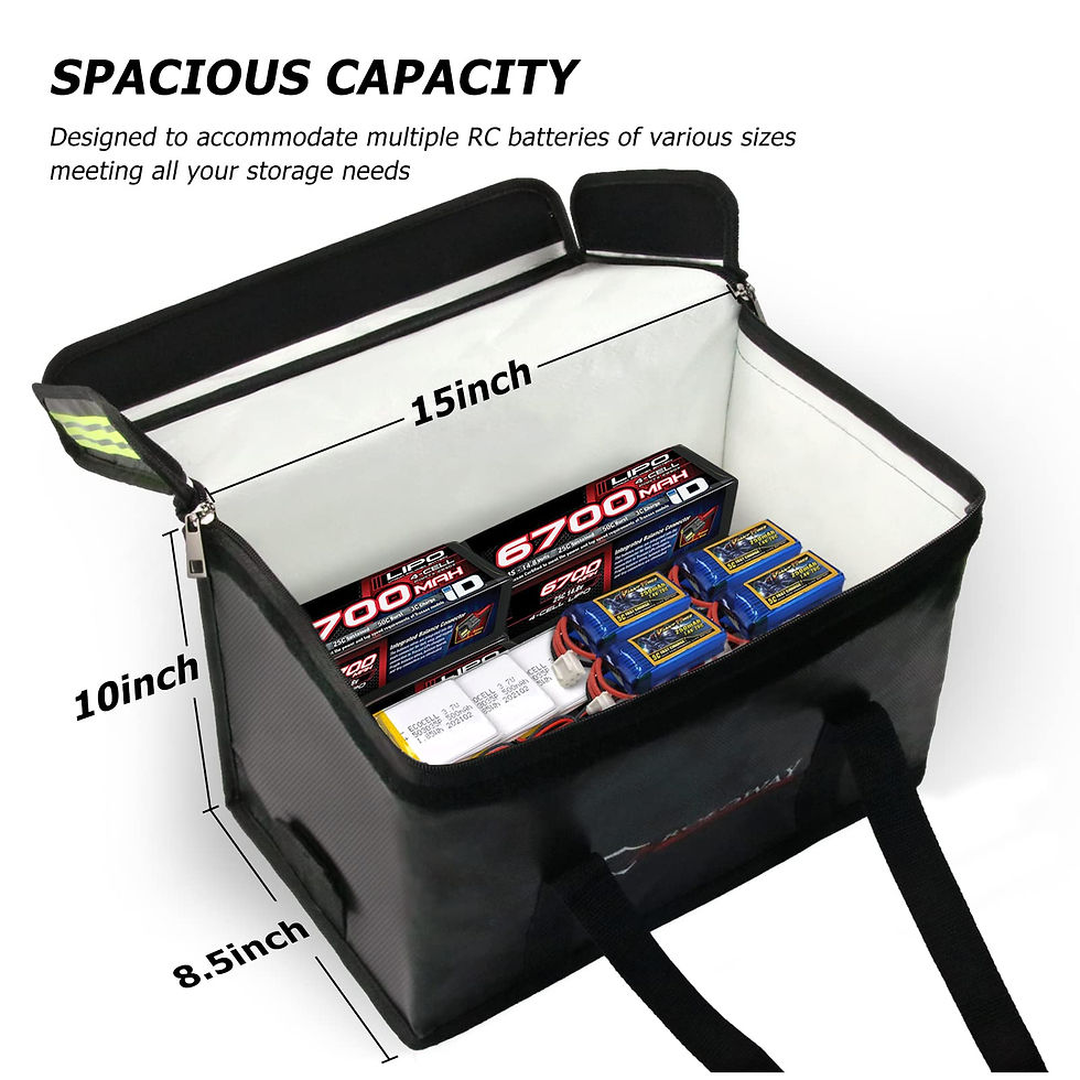 Thumbnail: ROLOWAY Lipo Battery x Fireproof Ebike with Handle, Reflective Strip Bag (15 8.5