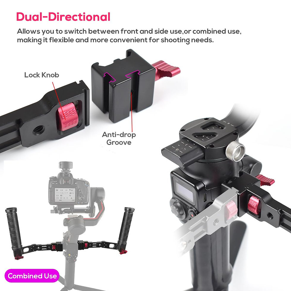 Thumbnail: Briefcase Sling Handgrip for DJI Ronin RS3 Mini/RS2/RSC2, Adjustable Grip