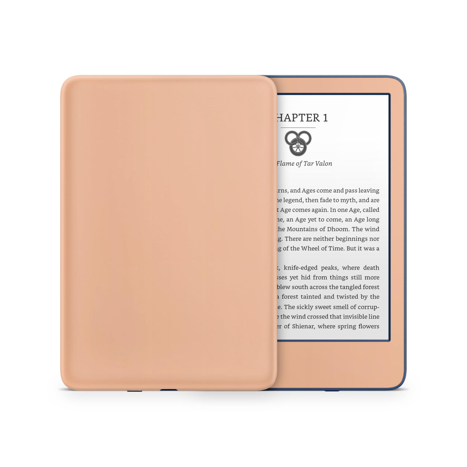 Tacky Design Solid Skin Decal for Kindle (Peach, 11th Gen, 2022) 3M Vinyl Wrap