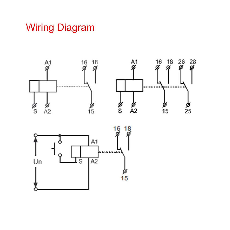 Thumbnail: 12V-240V Delay Relay, Relays, with Functions Time Timer Multifunction Rail