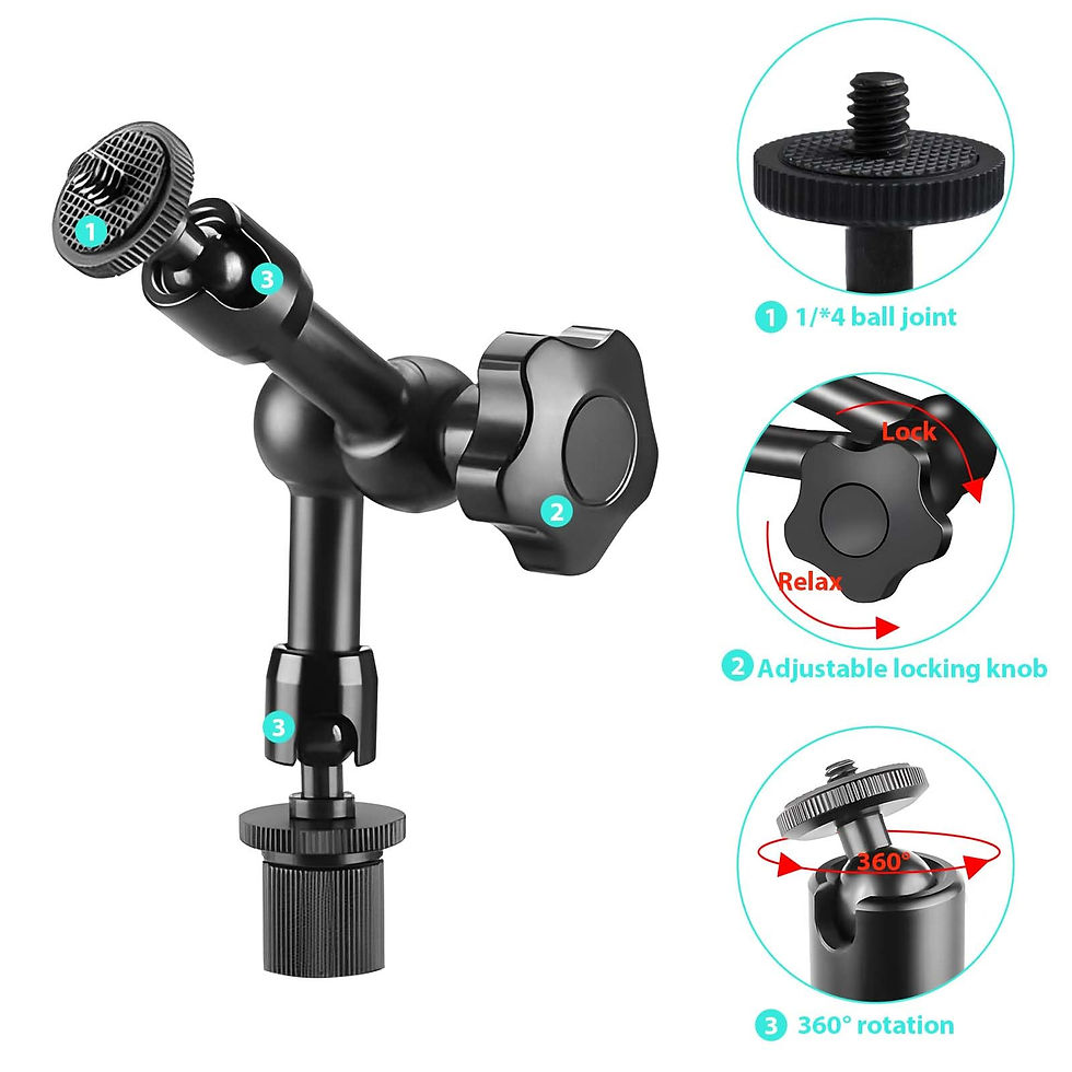Thumbnail: Magnetic Fence Mount for Mevo Start, GoPro, iPhone, Dual Mount Points