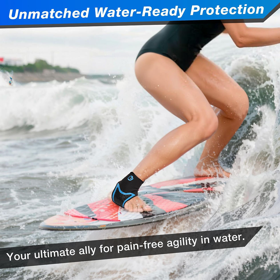 Thumbnail: Nvorliy Pro Ankle Brace, Quick-Dry & AquaSkin Chlorine-Resistant Swimming,