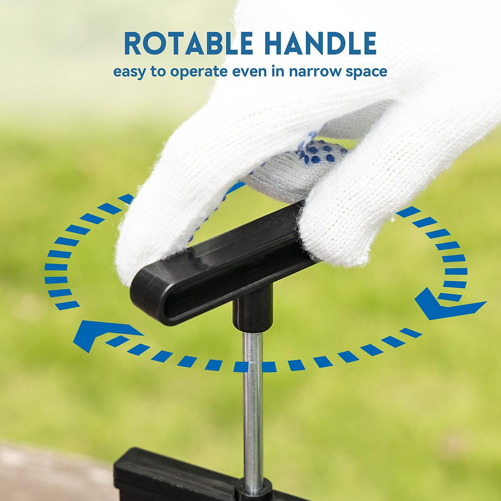 Thumbnail: DUMPMAN RV Waste Valve with Flow Control Gate 3" Camping Handle, Fit for