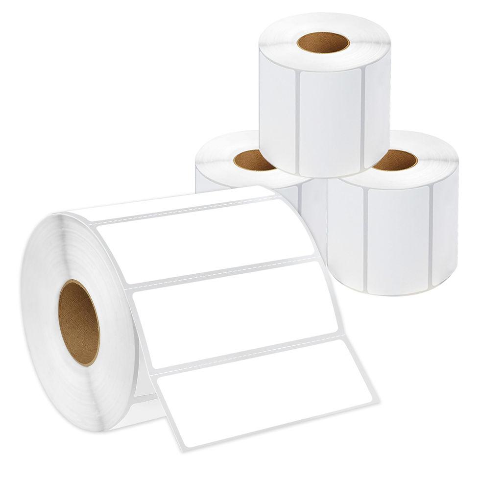 Thumbnail: Spartan - X Direct Labels Count, Rolls) Industrial 3" 1" - Barcode Stickers,
