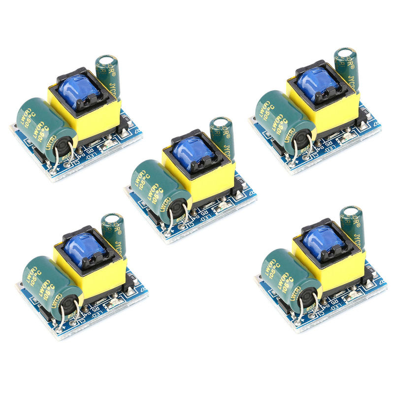 5Pcs 12V 300mA Power Supply Module, AC-DC Isolation Switch, 220V to 12V