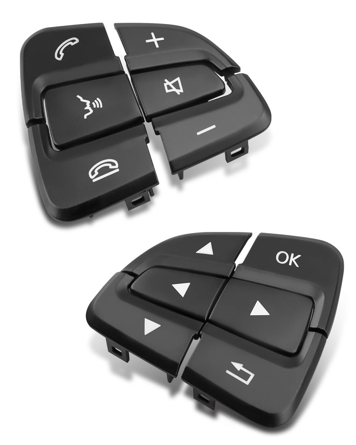 Steering Wheel Buttons Fit for Benz SLC Replacement Mercedes GLS (Black)