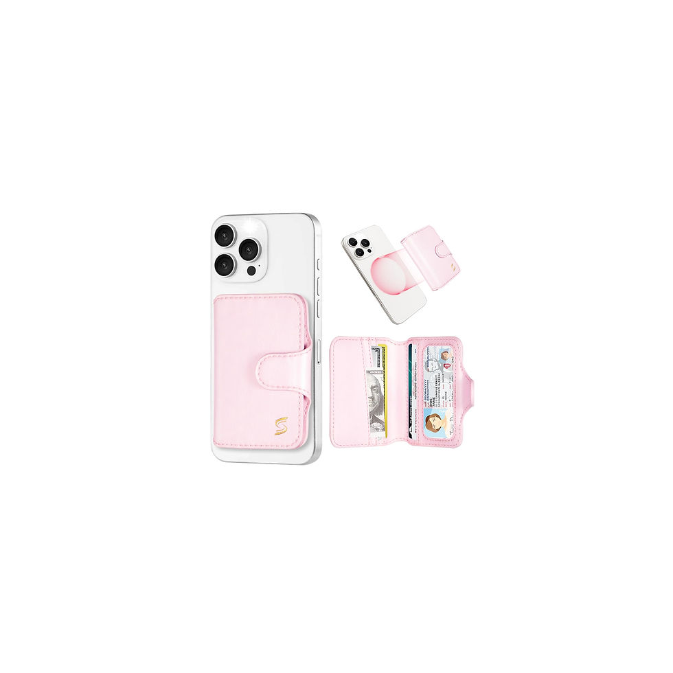 Thumbnail: Magnetic Stick-on Phone Wallet for Magsafe, 5 Slots, RFID Blocking