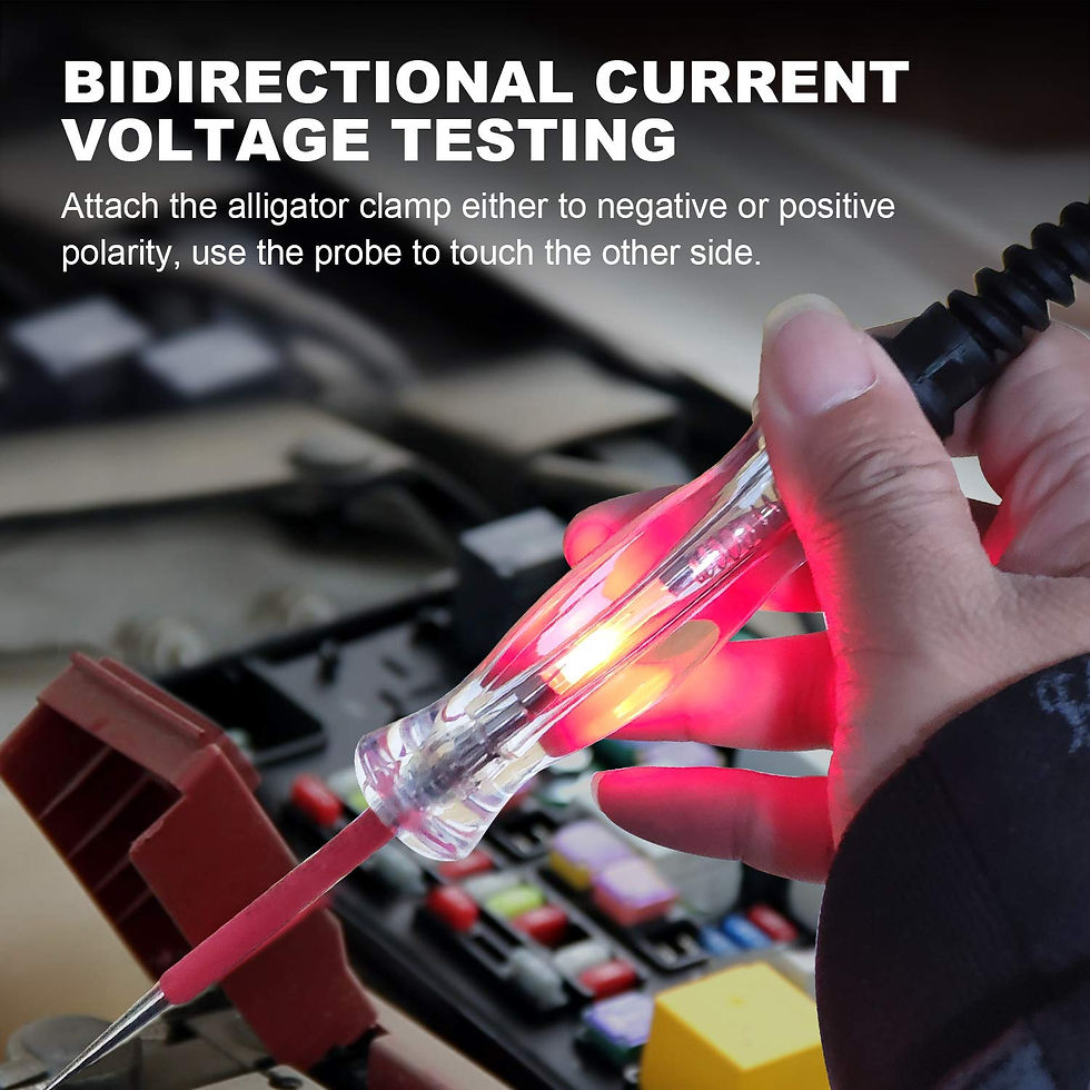 Thumbnail: Premium LED Bulb Automotive Circuit Tester, 6-24V Test Light with Probe