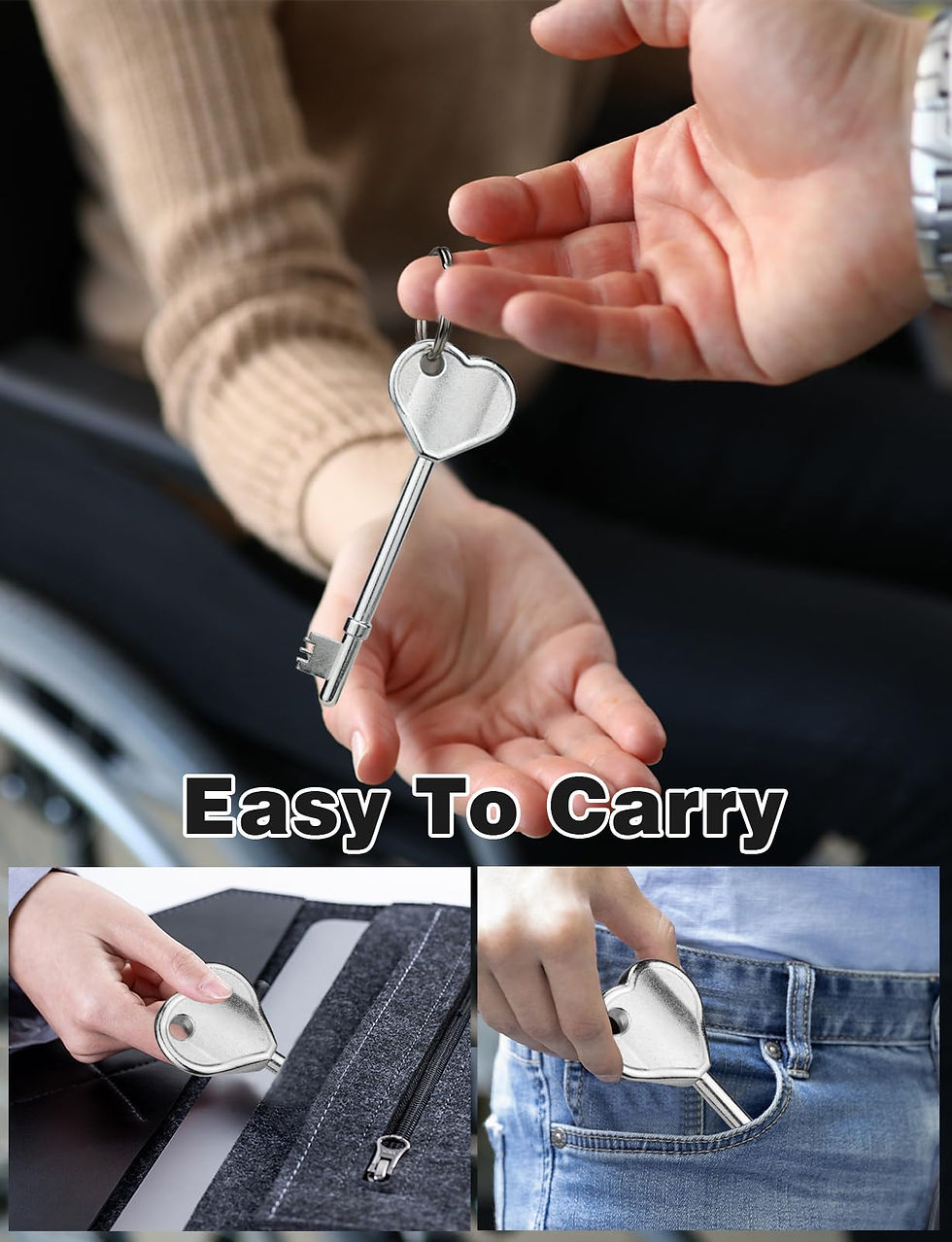 Thumbnail: Radar Key for Disabled Toilet UK, Mellbree Key with Key Ring